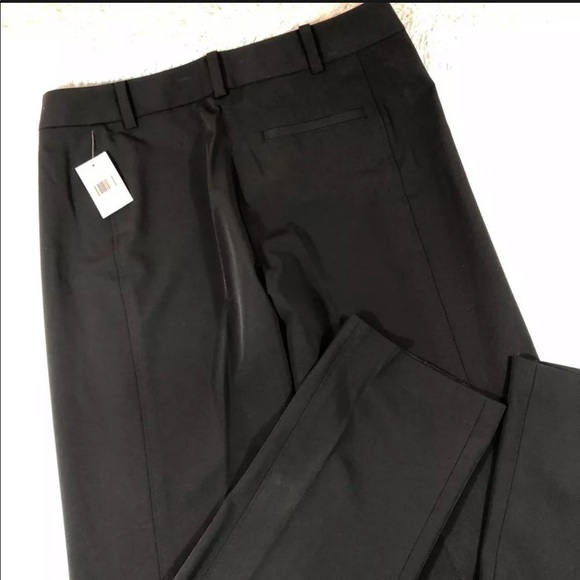 Vera Wang Black Slim Straight Pants 10 - Picture 9 of 9